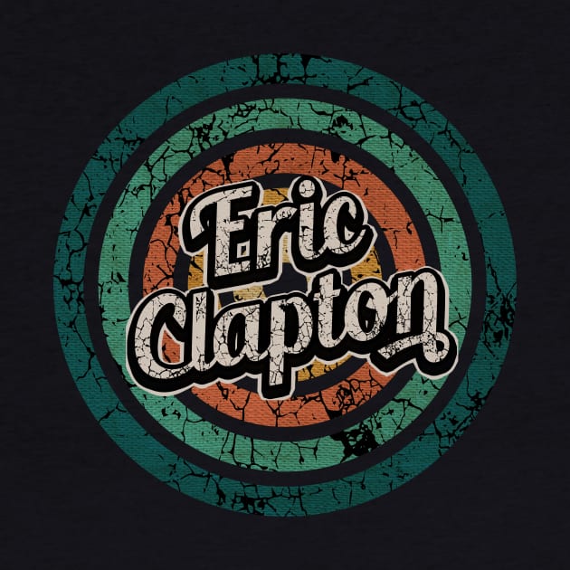 Eric Clapton // Retro Circle Crack Vintage by People Mask